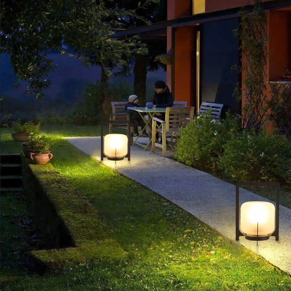Lampe Solaire Écologique pour Extérieur | Éclairage Durable et Ambiant