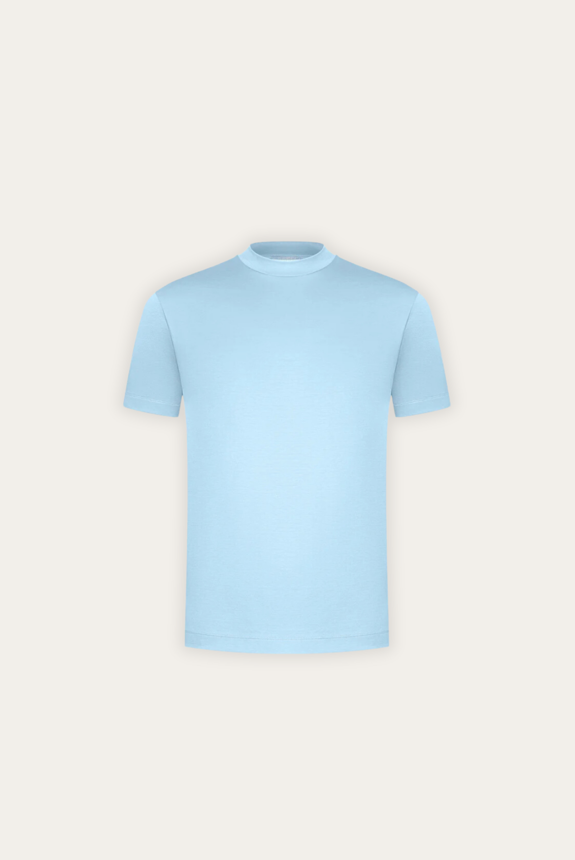 T-shirt Élégant en Coton Mercerisé | Finition Brillante et Coupe Ajustée