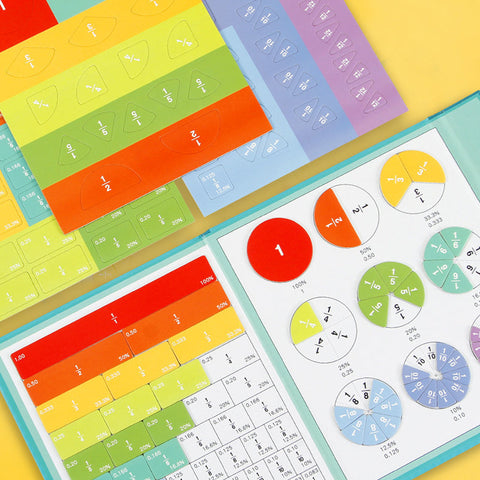Disques de fractions magnétiques 10 cm - apprendre en manipulant