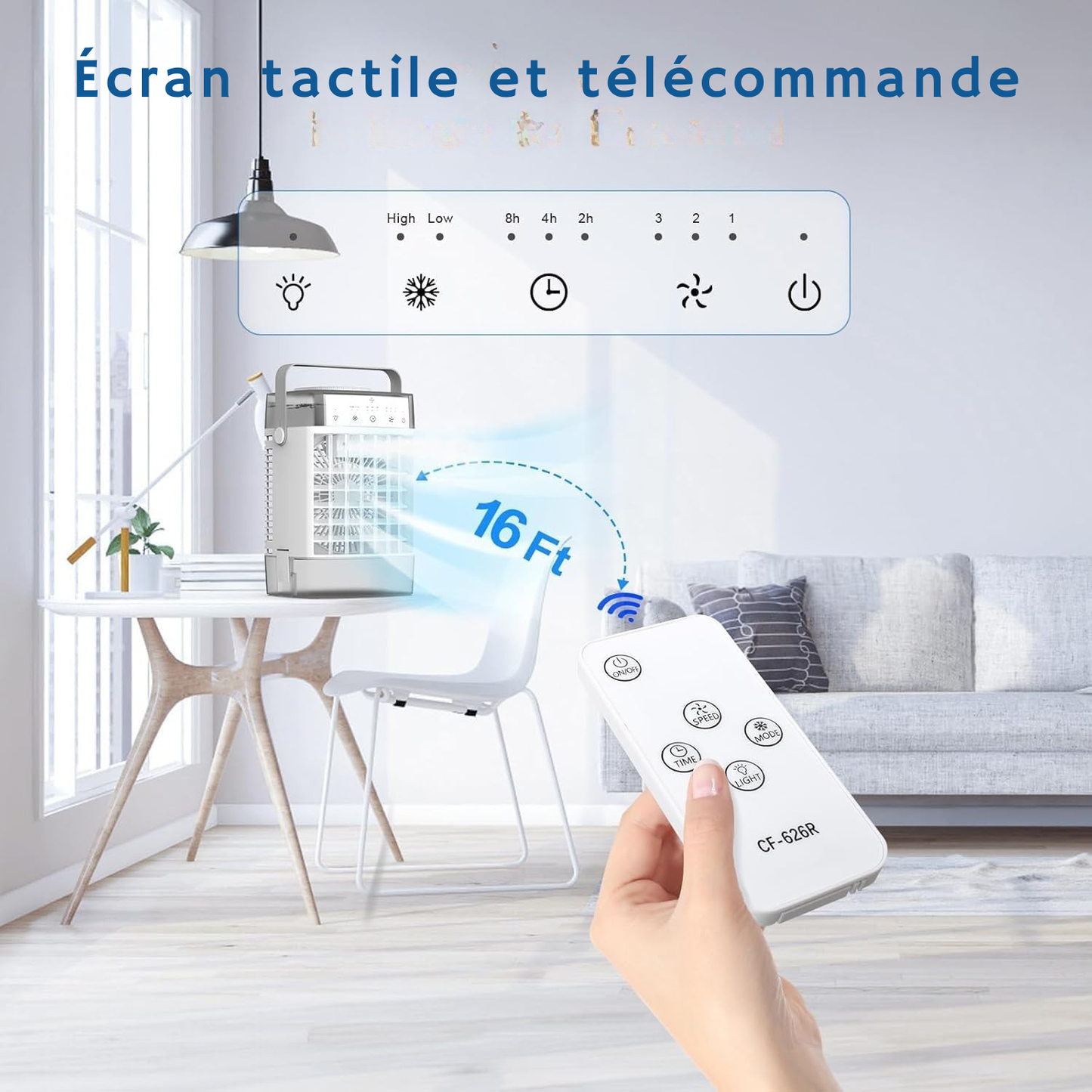 Mini Climatiseur Portable 3-en-1 – Rafraîchissement Instantané et Confort au Quotidien | Helvia