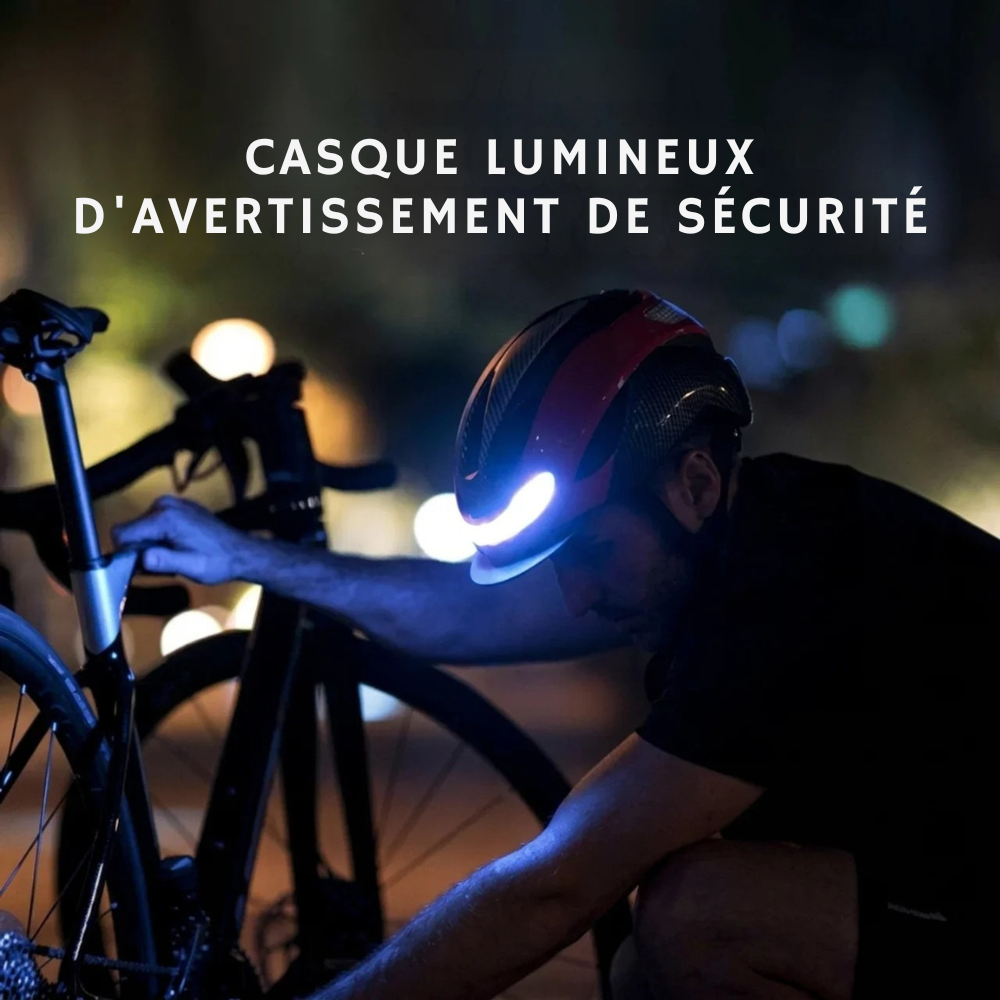 Casque vélo LED PC/EPS 57–62 cm - signalez mieux vos virages