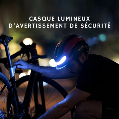 Casque vélo LED PC/EPS 57–62 cm - signalez mieux vos virages