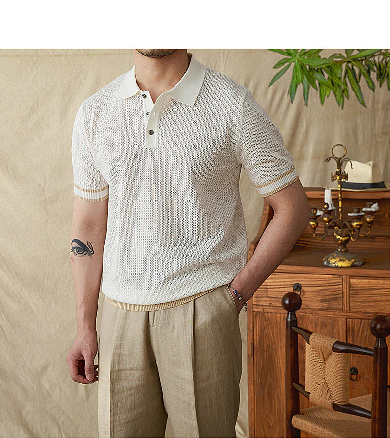 Polo en Coton Mercerisé pour Homme | Confort Luxueux et Élégance Intemporelle