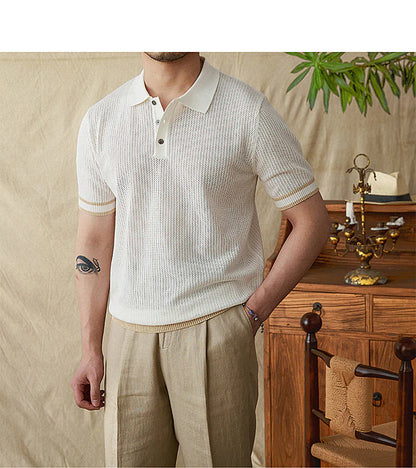 Polo en Coton Mercerisé pour Homme | Confort Luxueux et Élégance Intemporelle