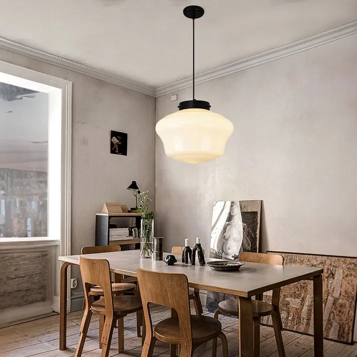 Lampe Pendante Géométrique Vintage | Éclairage Chaud et Design Élégant