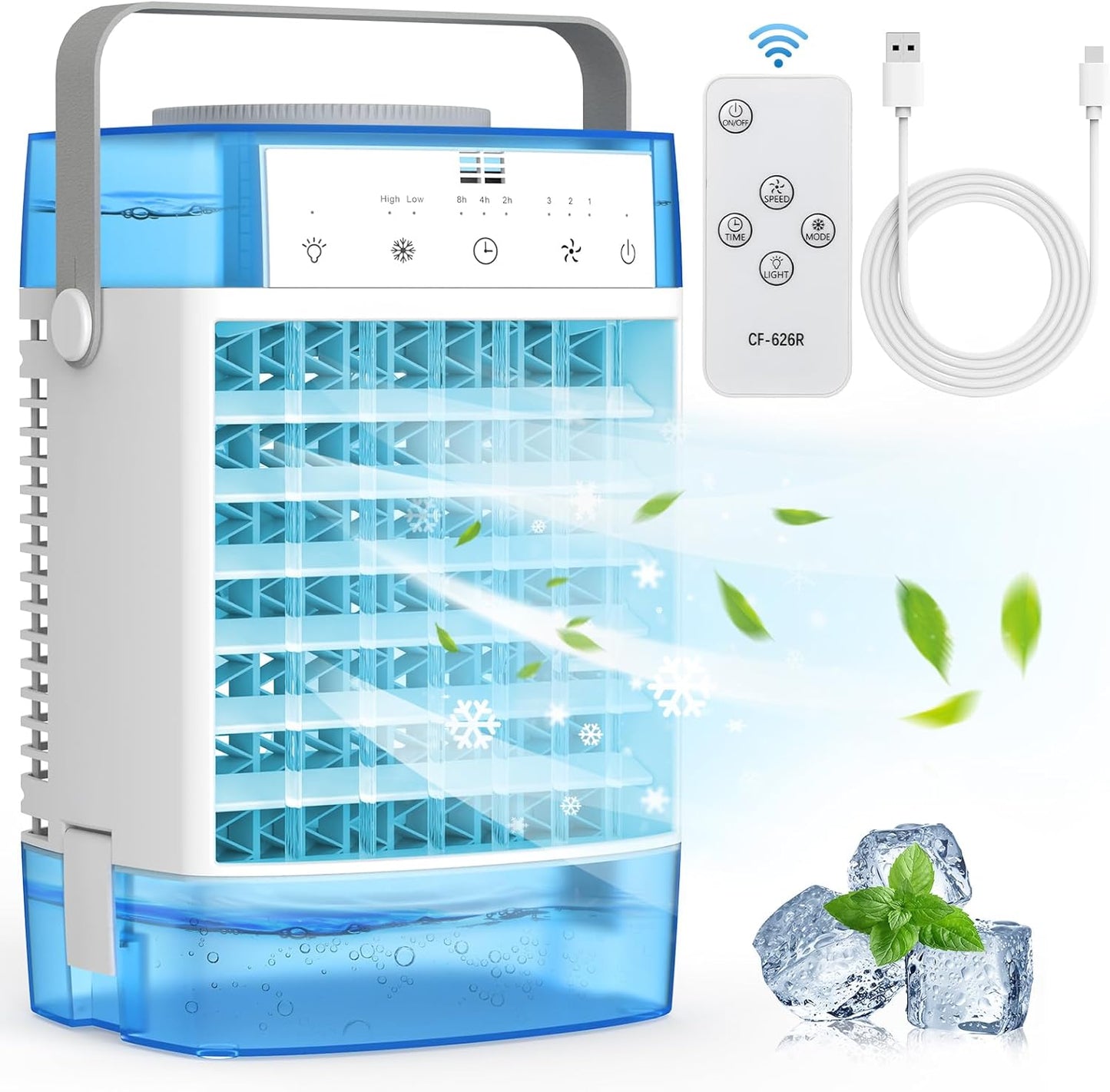 Mini Climatiseur Portable 3-en-1 – Rafraîchissement Instantané et Confort au Quotidien | Helvia
