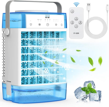 Mini Climatiseur Portable 3-en-1 – Rafraîchissement Instantané et Confort au Quotidien | Helvia