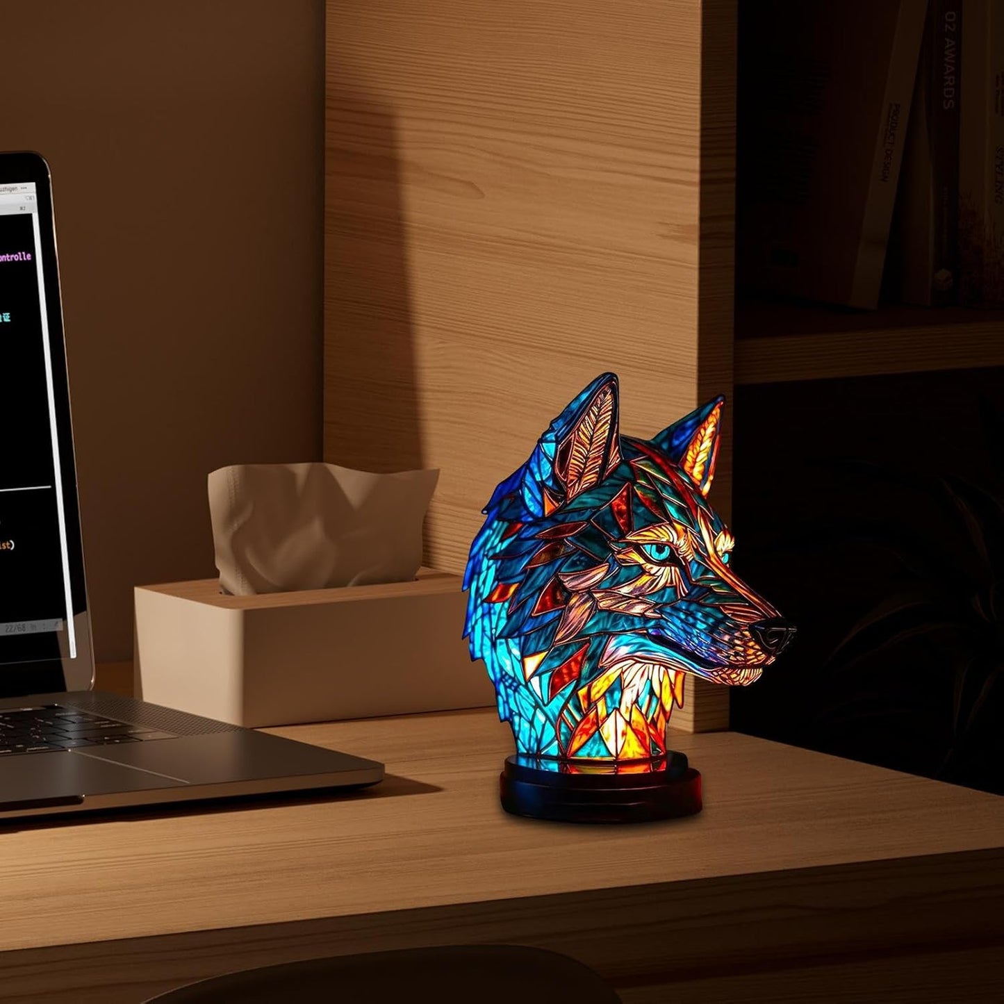 Helvia - Glamora Luxe Lampe de Table en Verre | Éclairage raffiné pour une ambiance luxueuse