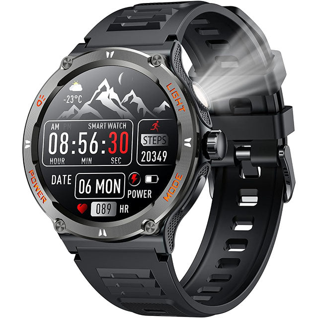 SportConnect™ – Montre Connectée Écran HD avec Boussole Intégrée