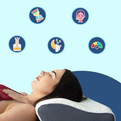Oreiller Anti-Ronflement Ergonomique | Soutien Optimal pour Sommeil Paisible