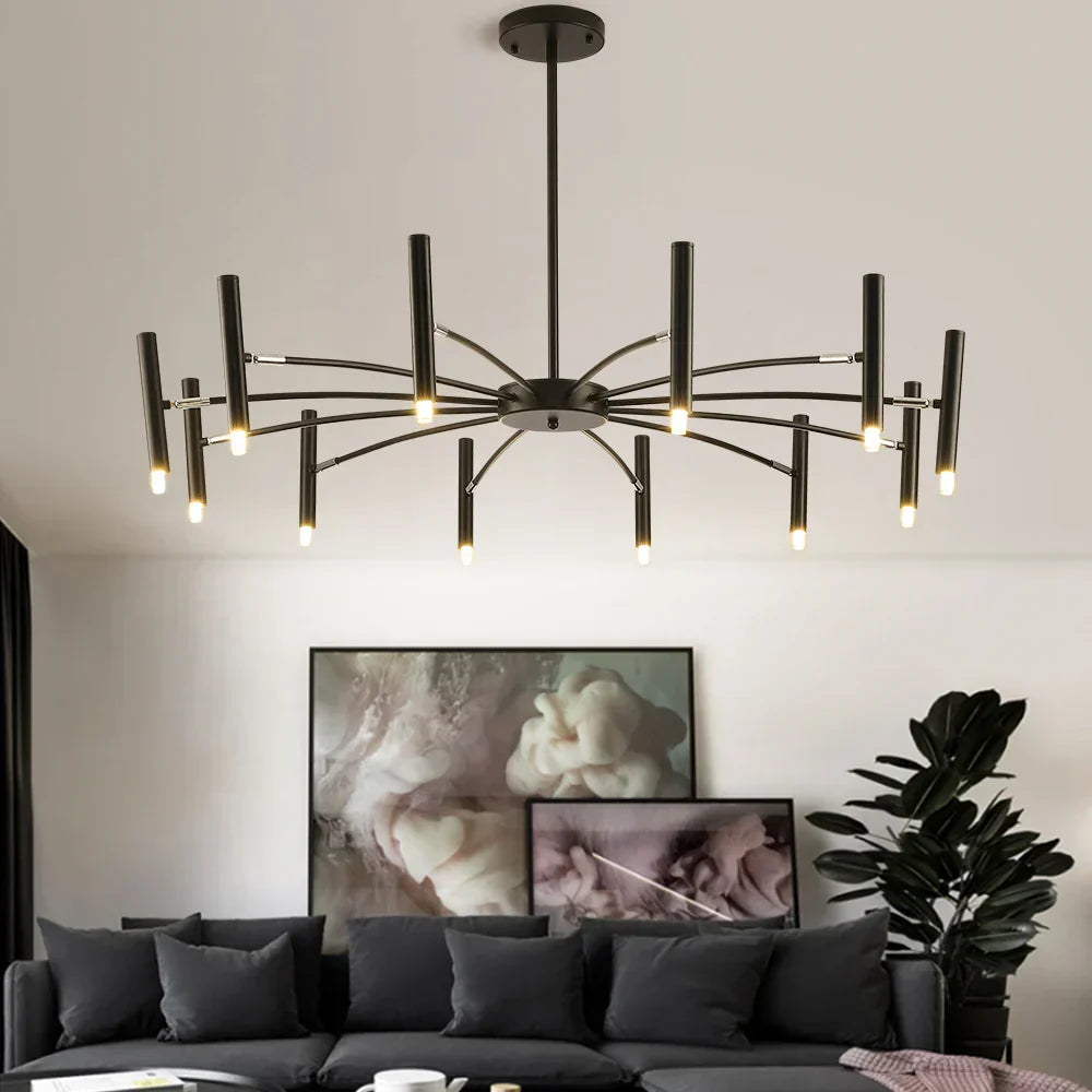 Lustre LED Moderne avec Têtes Réglables | Élégance et Efficacité Énergétique