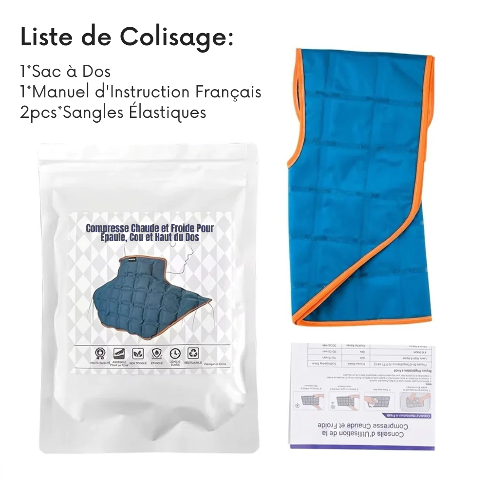 Compresse nuque chaude et froide 57 × 46 cm - confort au quotidien