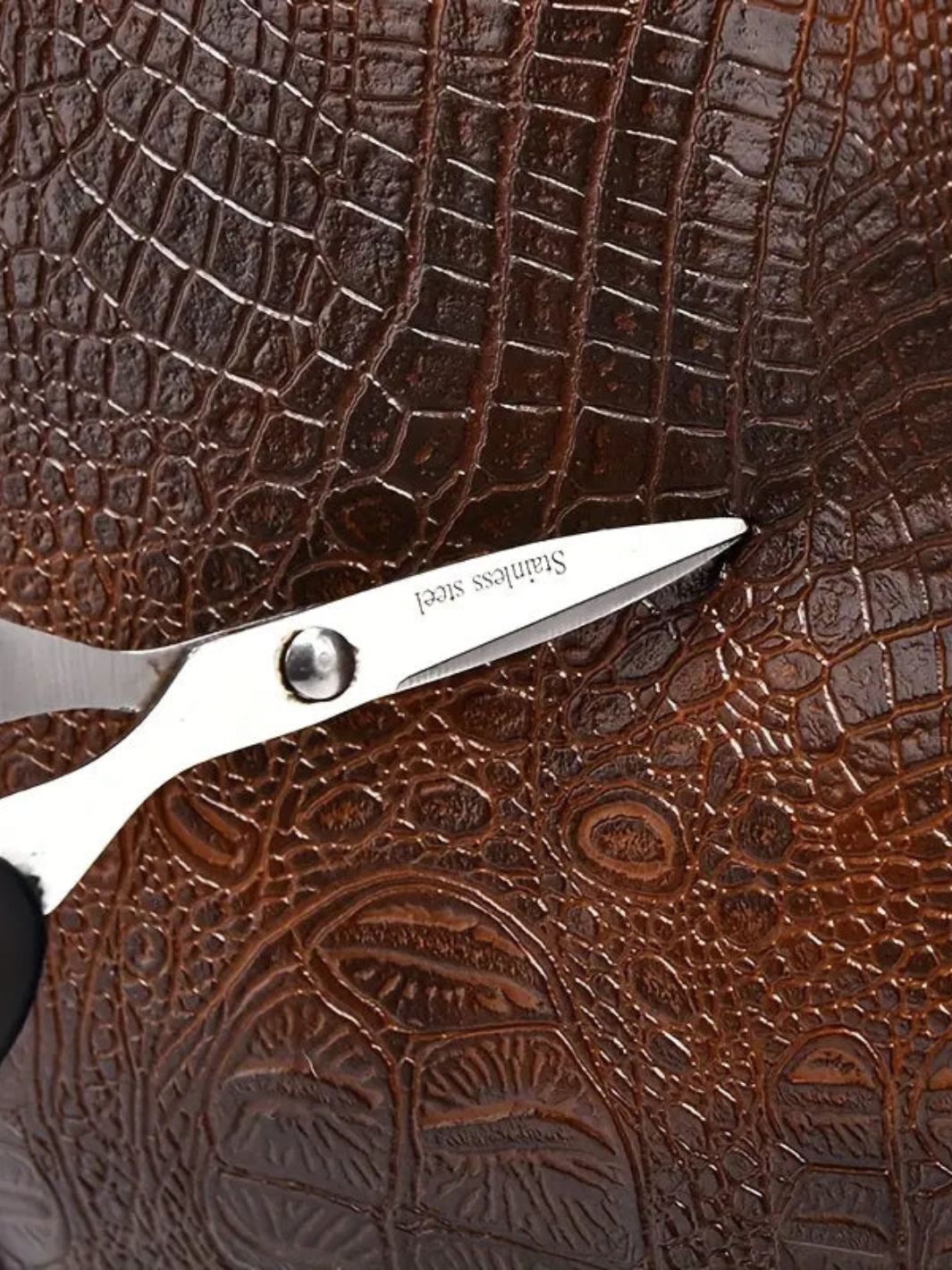 HELVIA - Sac de Voyage Vintage à Motif Crocodile