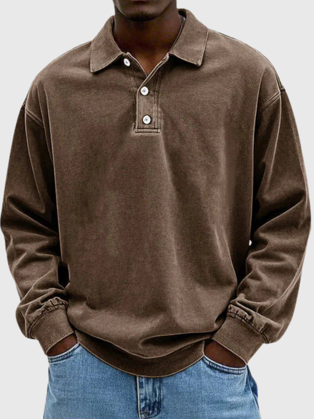 HELVIA - PULL-OVER POLO DÉCONTRACTÉ