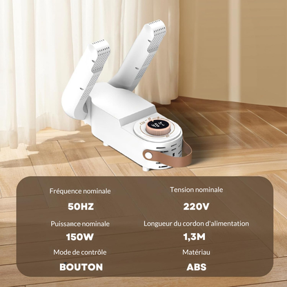 Sèche-chaussures électrique pliable 220 V - prêt après la pluie