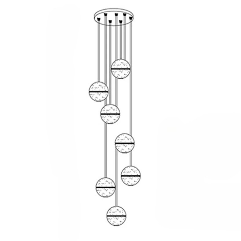 Luminaire Suspendu en Cristal | Éclairage Élégant et Réglable