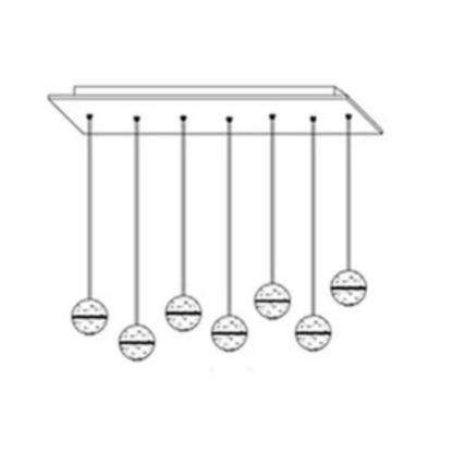 Luminaire Suspendu en Cristal | Éclairage Élégant et Réglable