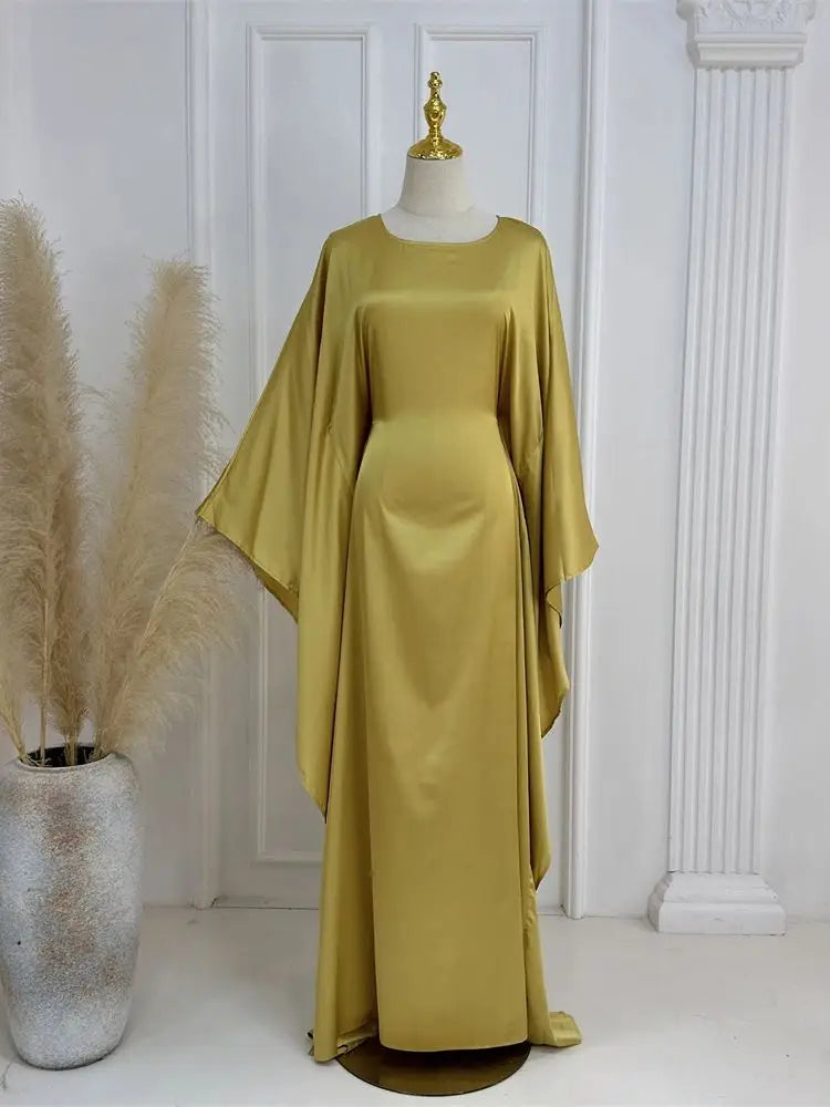 Robe Maxi Élégante pour Femmes | Manches en Cape et Confort Optimal