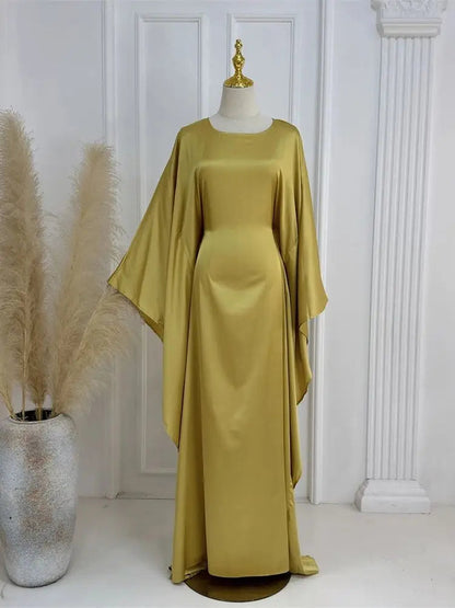 Robe Maxi Élégante pour Femmes | Manches en Cape et Confort Optimal