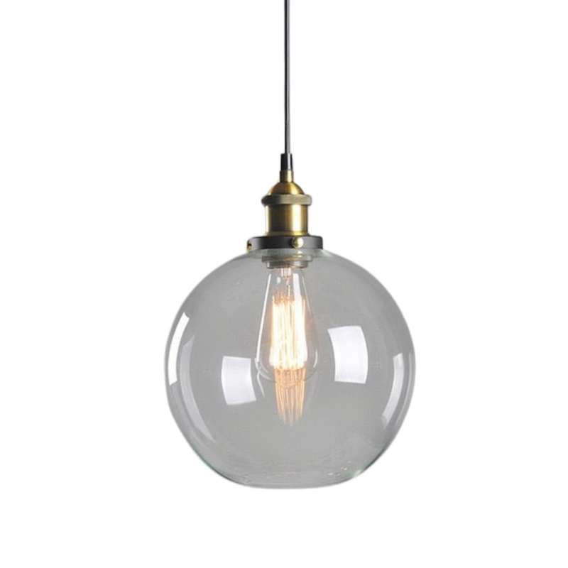 Lampe Suspendue Industrielle en Verre | Design Élégant et Minimaliste