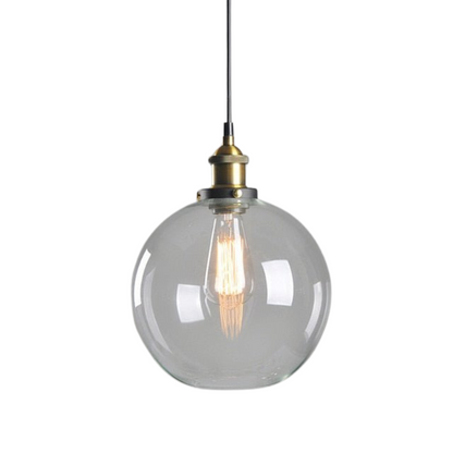 Lampe Suspendue Industrielle en Verre | Design Élégant et Minimaliste