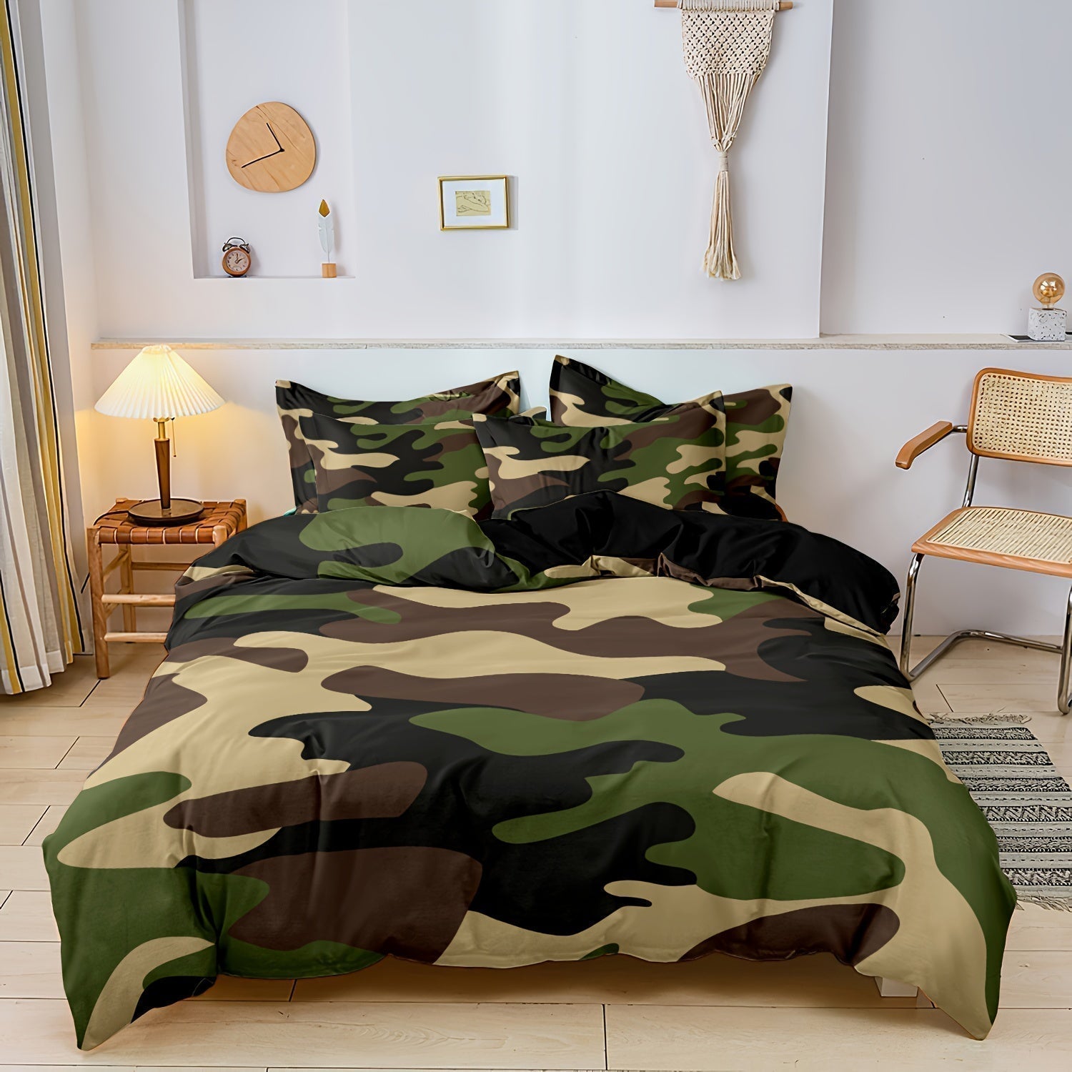 Literie Camouflage Chic pour Chambre | Confort et Style Élégant