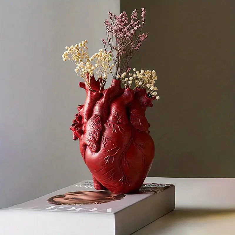 Vase en Céramique en Forme de Cœur | Décoration Romantique et Élégante