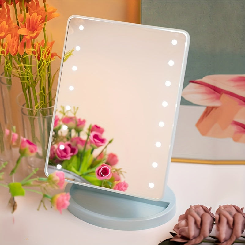 Miroir de Maquillage LED Ajustable | Luminosité Réglable et Portable