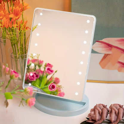 Miroir de Maquillage LED Ajustable | Luminosité Réglable et Portable