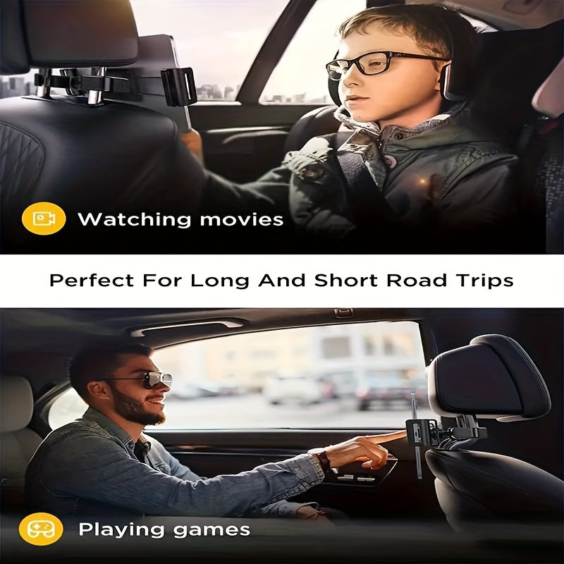 Support de Tablette pour Appuie-tête de Voiture | Ajustable et Sécurisé pour Appareils de 5 à 14 Pouces