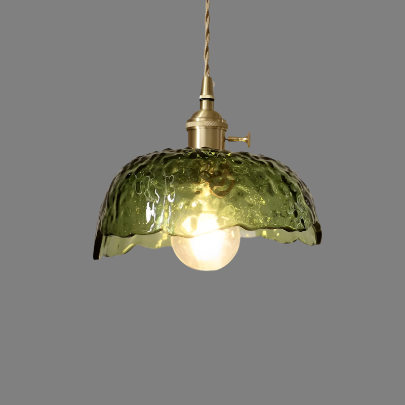 Lampe Suspendue en Laiton et Verre | Élégance Moderne et Installation Facile