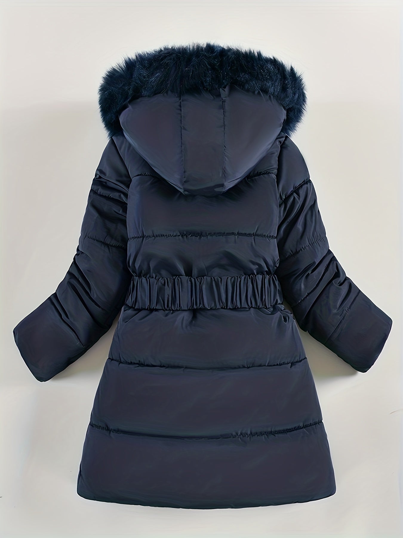 Manteau d'Hiver pour Filles | Douillet avec Capuche en Fausse Fourrure