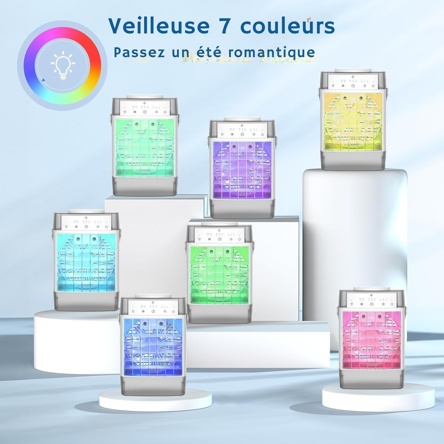 Mini Climatiseur Portable 3-en-1 – Rafraîchissement Instantané et Confort au Quotidien | Helvia