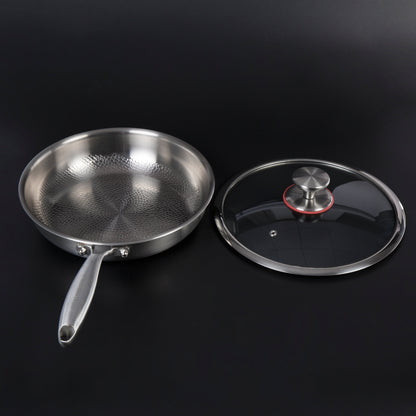 Poêle à Frire Antiadhésive en Titane Pur NovaTi - Intérieur Sans Revêtements pour une Cuisine Saine
