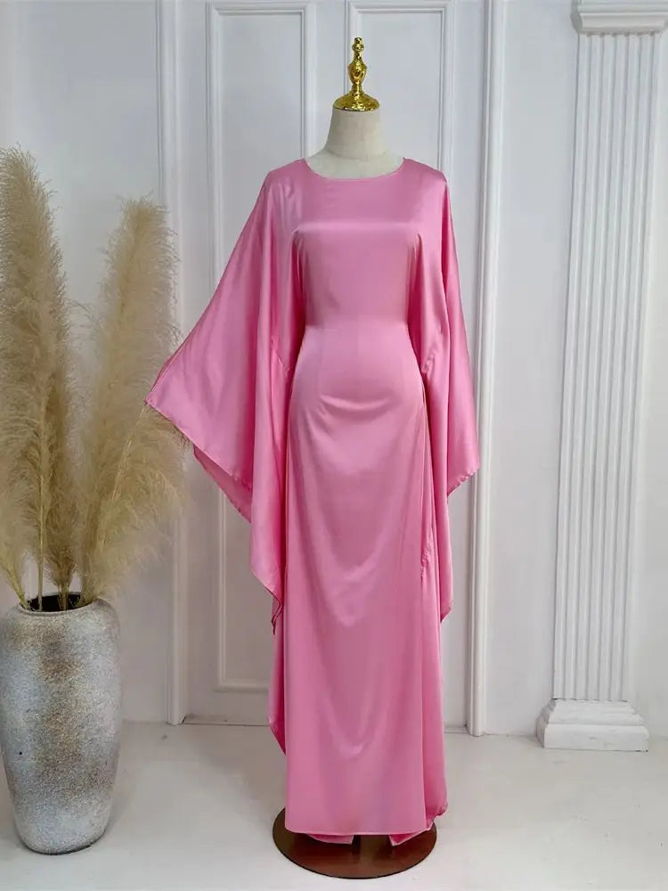 Robe Maxi Élégante pour Femmes | Manches en Cape et Confort Optimal