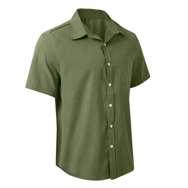 Chemise verte pour homme