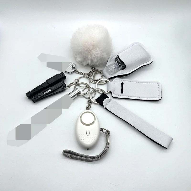 Kit de Défense Personnelle pour Femmes | Ensemble de 9 Pièces avec Alarme et Sifflet