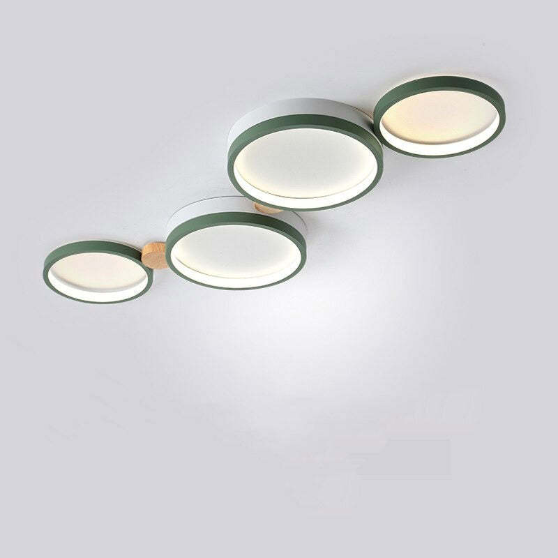Plafonnier Élégant Blanc et Gris | Design Moderne et Illumination Uniforme