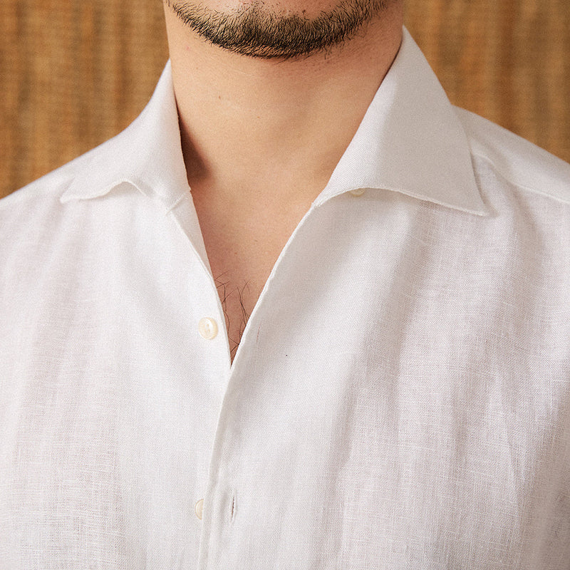 Chemise en Lin Tropical pour Homme | Élégance Décontractée et Confort Optimal