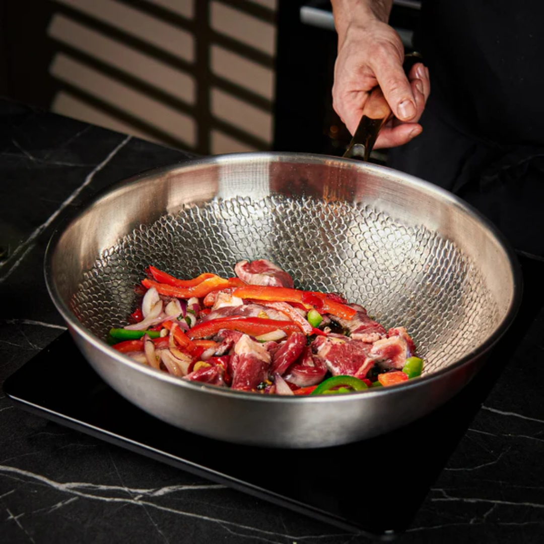 Poêle à Frire Antiadhésive en Titane Pur NovaTi - Intérieur Sans Revêtements pour une Cuisine Saine