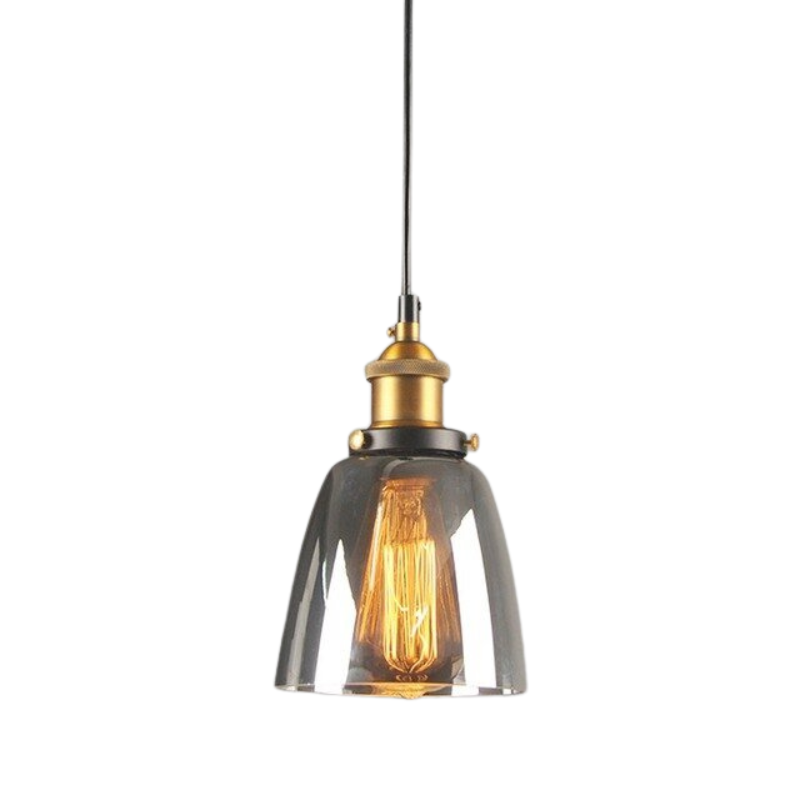 Lampe Suspendue Industrielle en Verre | Design Élégant et Minimaliste