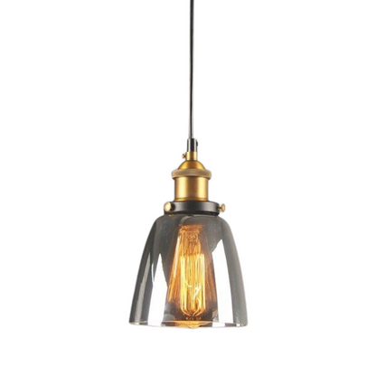 Lampe Suspendue Industrielle en Verre | Design Élégant et Minimaliste