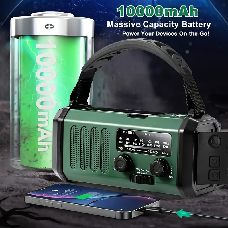 Radio d'urgence Multifonctionnelle | Panneau Solaire et Chargeur USB