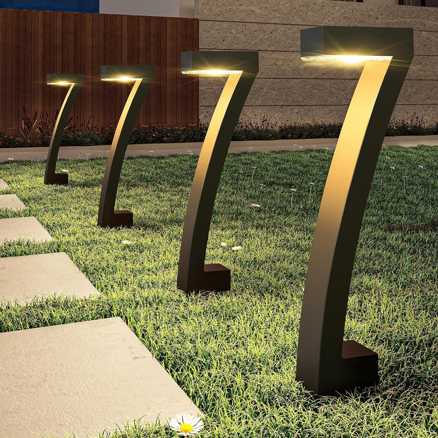 Lampes Solaires à LED pour Jardin | Éclairage Automatique et Résistant aux Intempéries