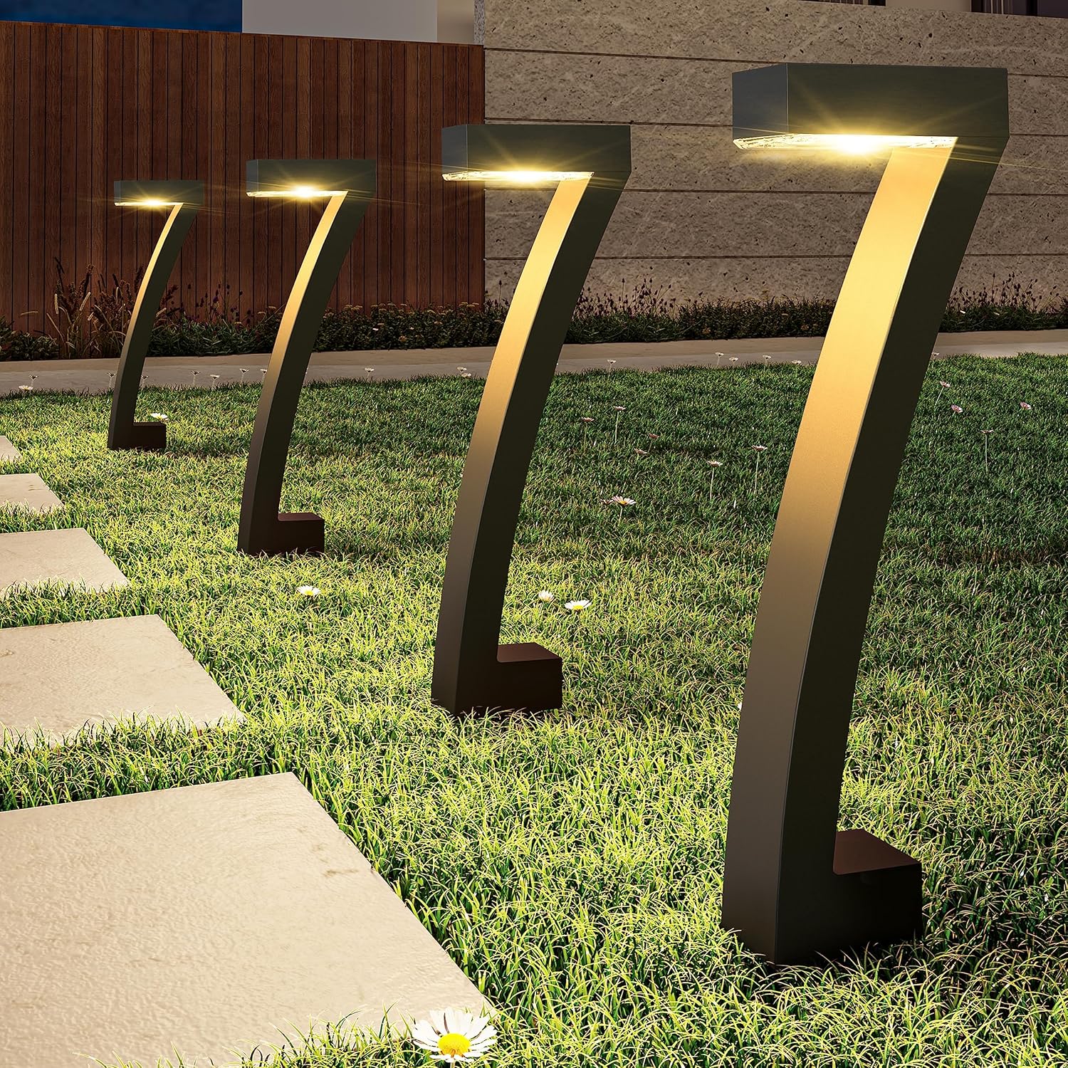 Lampes Solaires à LED pour Jardin | Éclairage Automatique et Résistant aux Intempéries