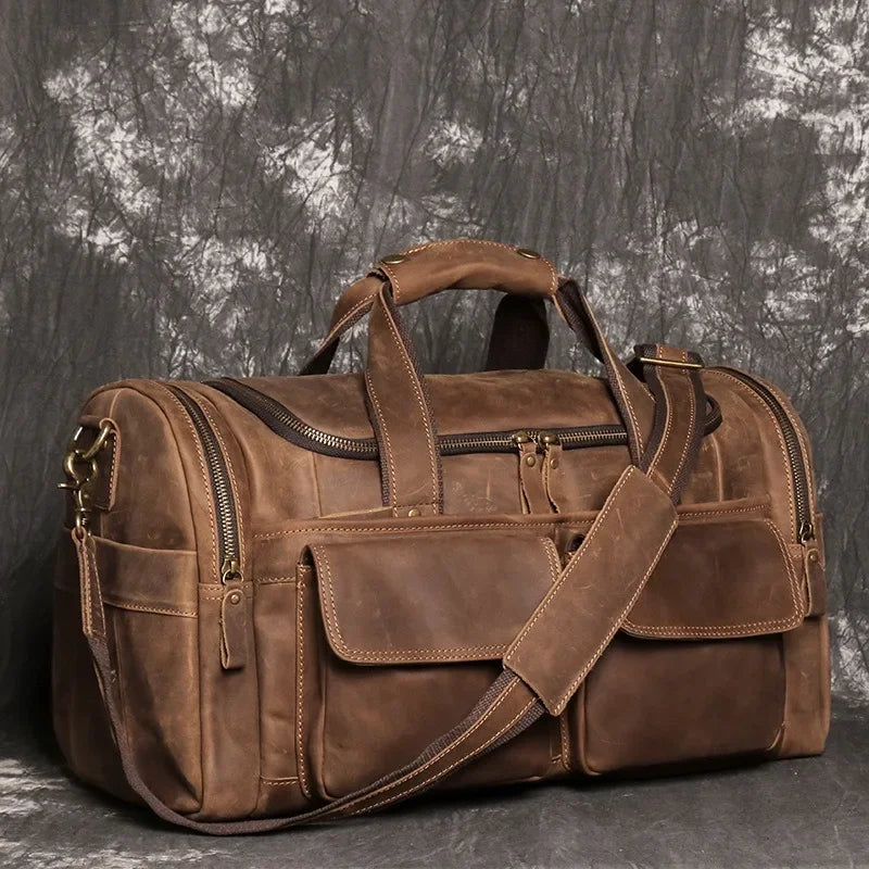 Sac de Voyage Élégant et Pratique | Design Vintage avec Intérieur Spacieux