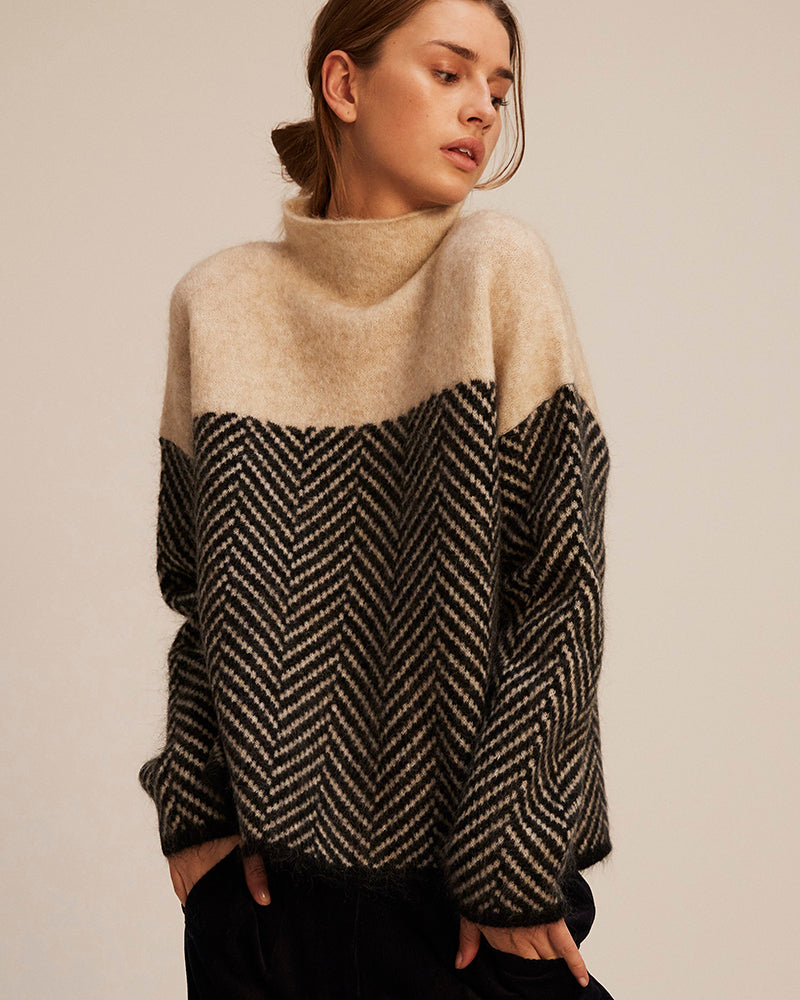 Pull à Col Montant Chic | Doux et Chaud pour Jours Froids