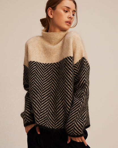 Pull à Col Montant Chic | Doux et Chaud pour Jours Froids