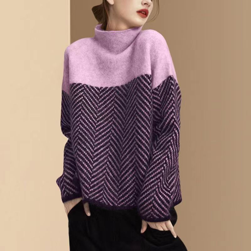 Pull à Col Montant Chic | Doux et Chaud pour Jours Froids