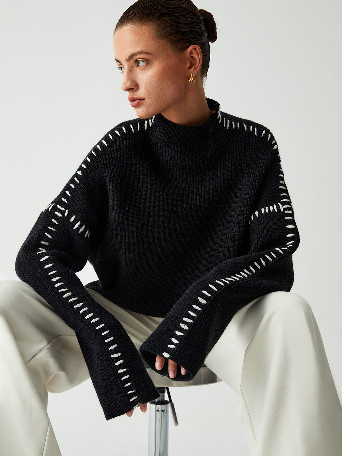 Pull Col Roulé Surdimensionné | Élégance Confortable pour Toutes les Occasions